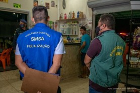 Combate à covid-19  - Prefeitura segue com fiscalização para coibir aglomerações na cidade