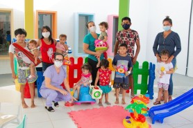 HOSPITAL DA CRIANÇA SANTO ANTÔNIO - Espaço recreativo ao ar livre garante diversão das crianças durante internação