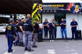 MAIO AMARELO - Motoristas de táxis-lotação e fiscais de transporte recebem serviços de saúde