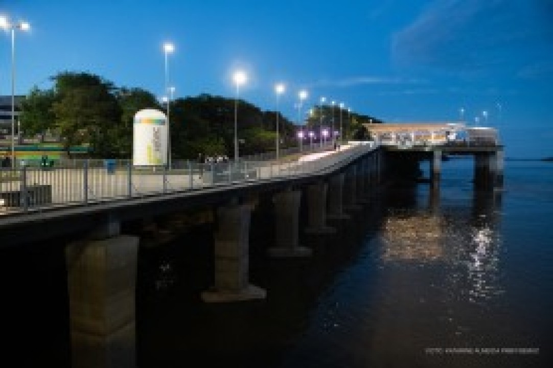 ESPORTE -  Jogos de futebol serão transmitidos em telão na Orla Taumanan