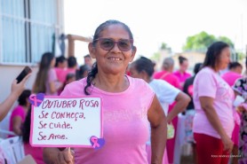 OUTUBRO ROSA - Prefeitura promove ações de cuidados integrais com a saúde da mulher no mês de prevenção ao câncer de mama