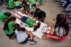 Por meio do projeto “Construindo Caminhos”, alunos recebem orientações sobre a Campanha Maio Laranja