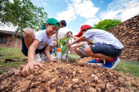 PLANTANDO O FUTURO - Comitê das Crianças põe a “mão na terra” pela natureza