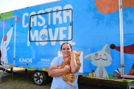 Castra Móvel chega ao bairro União para atendimento de cães e gatos machos