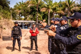 Agentes da Guarda Municipal participam de capacitação para manuseio de arma de fogo