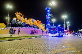 Expresso Natalino inicia passeios com encanto e alegria pelos pontos iluminados de Boa Vista