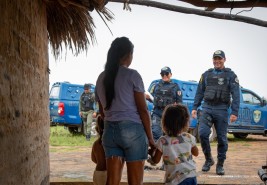 Patrulha Maria da Penha atende vítimas nas comunidades indígenas de Boa Vista