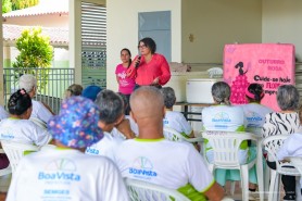 OUTUBRO ROSA E PRATA - Palestra orienta projetos sociais sobre prevenção e diagnóstico precoce do câncer de mama