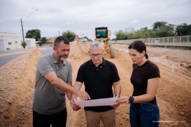 AVENIDA VENEZUELA - Prefeito Marcelo Zeitoune acompanha obra de duplicação em um dos pontos de maior circulação de veículos