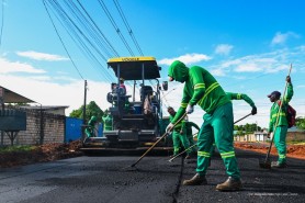 Asfalto chega à avenida Rio São Francisco e transforma infraestrutura no Bela Vista