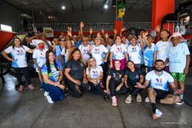 Integrantes do Cabelos de Prata participam de experiência em academia e reforçam qualidade de vida