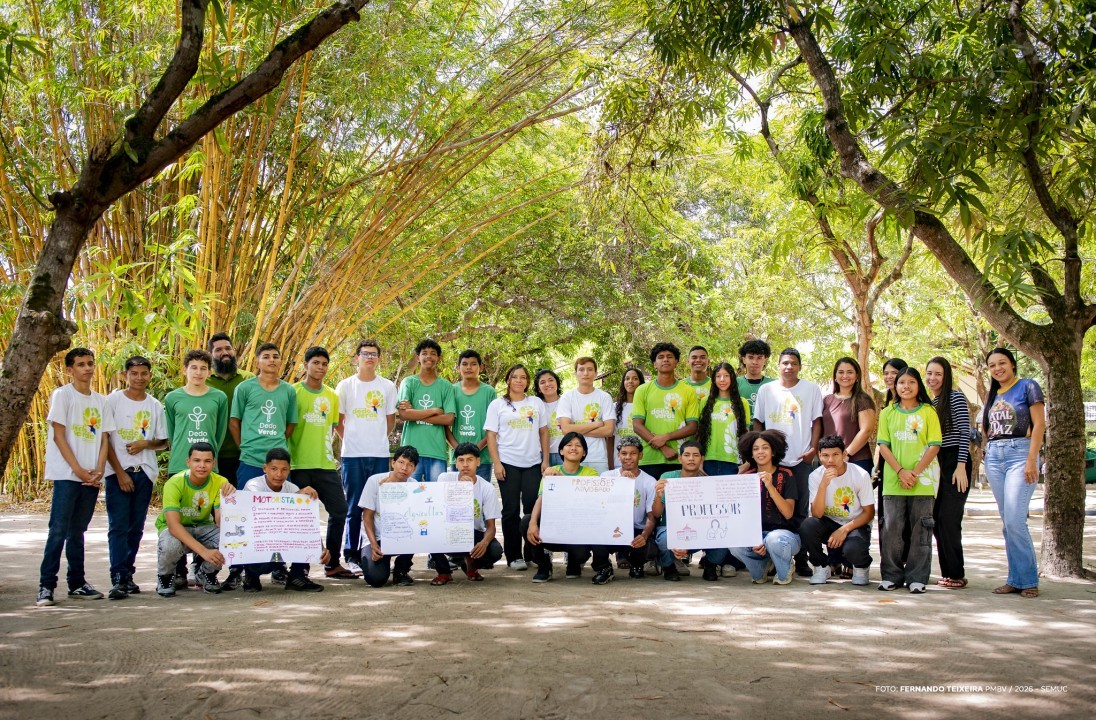 integrantes Projeto Dedo Verde no Horto Municipal Boa Vista