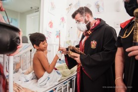 HALLOWEEN - Profissionais de saúde celebram com a criançada nas unidades de saúde e no Hospital Santo Antônio