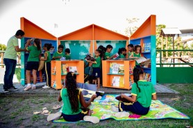 Escola de Boa Vista inaugura sala móvel de “Leitura de Mundo e de Livros”