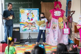 PROJETO BONECOTECA  - Alunos ganham uma biblioteca diferente e sustentável, inspirada nos bonecões de Olinda