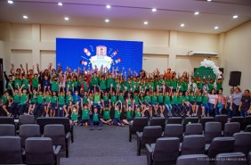 SOU CRIANÇA, SOU CIDADÃ - Projeto da Guarda Municipal leva alunos para conhecerem a rotina na sede da secretaria