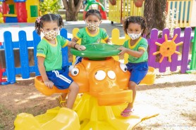 Aqui se aprende, brincando! - Na Capital da Primeira Infância até as escolas são verdadeiros parques de diversões