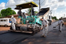 Obras no São Bento -  “Nosso momento chegou”, afirma morador da rua Gaivota, que está recebendo obras de asfalto