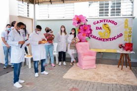 Agosto Dourado - Palestra a gestantes e puérperas apresenta importância da amamentação