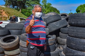 Prefeitura coletou 320 toneladas de pneus usados no primeiro semestre do ano