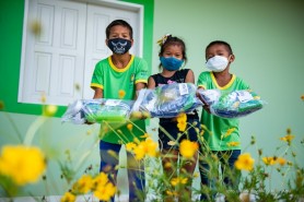 Alunos das áreas rurais recebem uniforme escolar e fazem a Prova BV