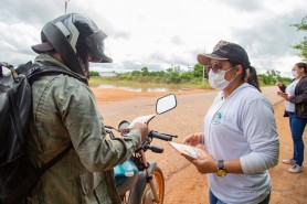 “Todos contra o Aedes” - Prefeitura realiza blitz educativa no bairro Pedra Pintada
