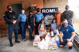 Solidariedade - Guarda Municipal doa cestas básicas a família carente em Boa Vista