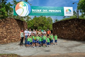 Capital da Primeira Infância - Alunos aprendem sobre o meio ambiente e se divertem em aula-passeio no Bosque dos Papagaios