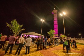 AGOSTO LILÁS - Iluminação do Mirante Edileusa Lóz marca início da campanha de combate à violência contra a mulher em Boa Vista