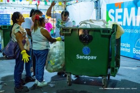 Ação ambiental durante o Boa Vista Junina recolheu cerca 400 kg de recicláveis