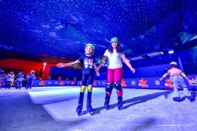 Pista de patinação no gelo é novidade na programação natalina de Boa Vista