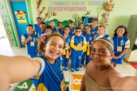 Alunos do Parlamento BV Mirim vivenciam cultura indígena em escola na Serra da Moça
