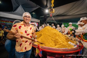 BV JUNINA 25 ANOS - Maior Paçoca do Mundo bate novo recorde: 1 tonelada e 547,5 Kg de pura tradição