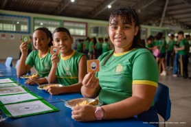 Alunos de Boa Vista participam da escolha de novo prato no cardápio escolar