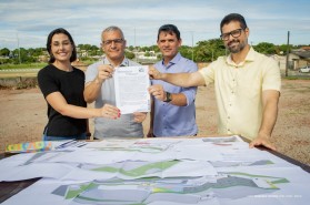 Prefeito Marcelo Zeitoune assina ordem de serviço para construção da Escola Modelo do Parque do Rio Branco