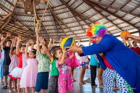 UBS Santa Luzia promove ação de saúde e muita diversão para as crianças do bairro