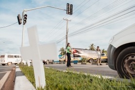 Smtran promove ação para sensibilizar condutores sobre prudência no trânsito