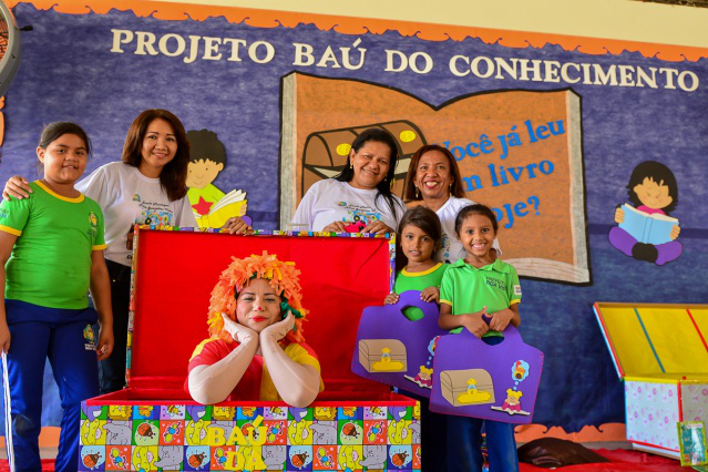 Baú do Conhecimento: Escola municipal apresenta inovações no projeto que incentiva a leitura