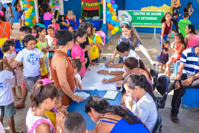  Saúde - Crianças participam de manhã de lazer e cuidam da saúde