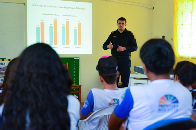 Projeto Crescer: alto número de acidentes com motociclistas é tema de oficina