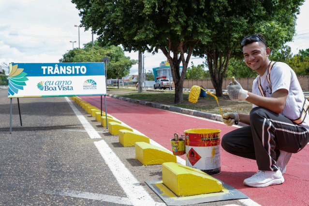 Responsabilidade e parceria - Alunos do Projeto Crescer ajudam município com a recuperação das ciclovias