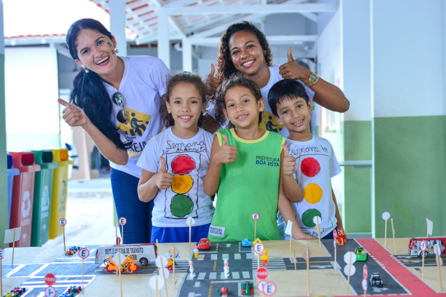 Crianças aprendem mais sobre segurança no trânsito