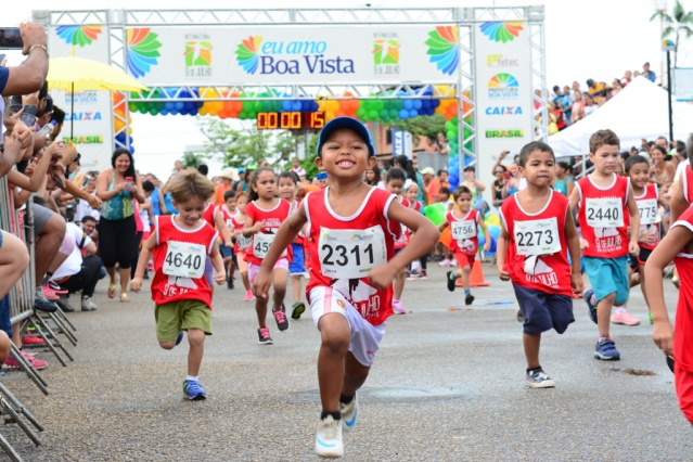 Boa Vista, 125 anos: Crianças esbanjam disposição na versão kids da Corrida 9 de Julho