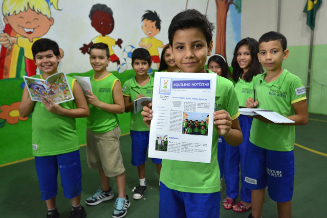 Aquilino Notícias: Alunos usam a criatividade e elaboram jornalzinho da escola