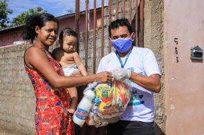 Boa Vista do Bem - “A cesta básica veio pra ajudar”, diz moradora do bairro São Bento