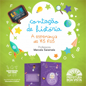 Comunicado  Live "Hora do Recreio" dessa quarta-feira traz mais um especial de contação de histórias