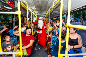 É Natal em Boa Vista! - Mais de 600 pessoas passearam de trenóbus nesse final de semana