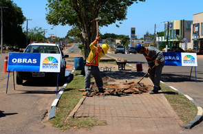 Calçadão da Ville Roy começa a ser revitalizado