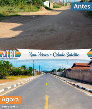 Rua Peixes: Antes intrafegável, hoje a via está completamente restaurada 