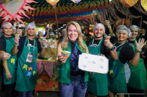 Teve novo recorde da maior paçoca do mundo? Teve sim senhor!